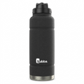 High-resolution hero shot of the 40 oz Bubba Trailblazer Stainless Steel Water Bottle in Licorice, isolated on a white background with a clean shadow.