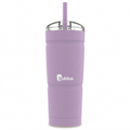 Bubba Envy S Stainless Steel Tumbler, 24oz Lavender Frost, Straw Lid, Hero Shot - Pure White Background