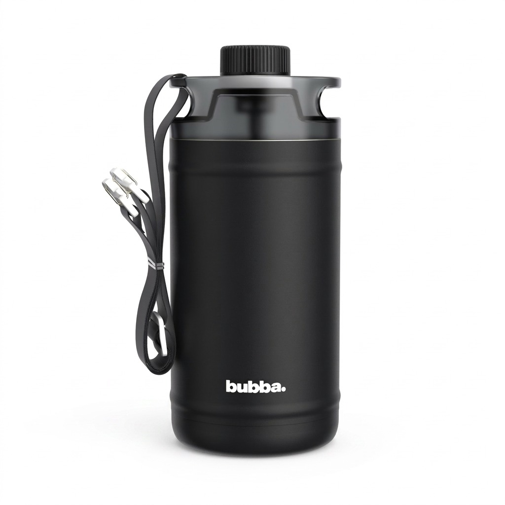 Pure hero shot of the bubba 64oz Insulated Stainless Steel Water Jug on a clean white background.