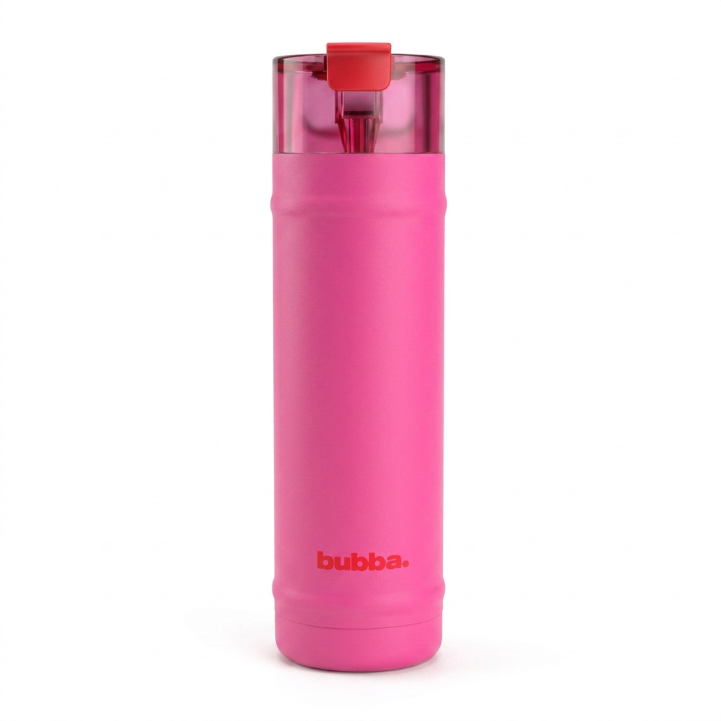 A pure high-resolution hero shot of the bubba 2231368 DualSip 24 oz Water Bottle in Flora Aura on a pure white background.