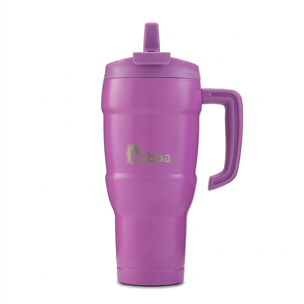 High-resolution hero shot of the bubba Hero XL 24oz Tumbler in Magenta, isolated on white.