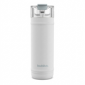 bubba DualSip 32oz insulated stainless steel water bottle, Fresh Kicks white, clean e-commerce hero shot.